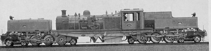 Locomotora Beyer Garratt 4-6-2+2-6-4 Clase H Nro 101 del Ferrocarril Midland deBuenos Aires